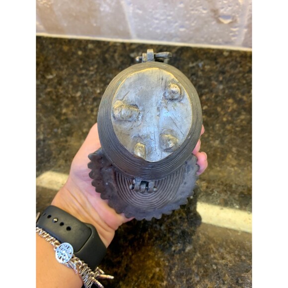 Vintage Cast Iron/Metal Peacock Hinged Boxes (2) - EUC - Very Nice Patina Look - Picture 5 of 12